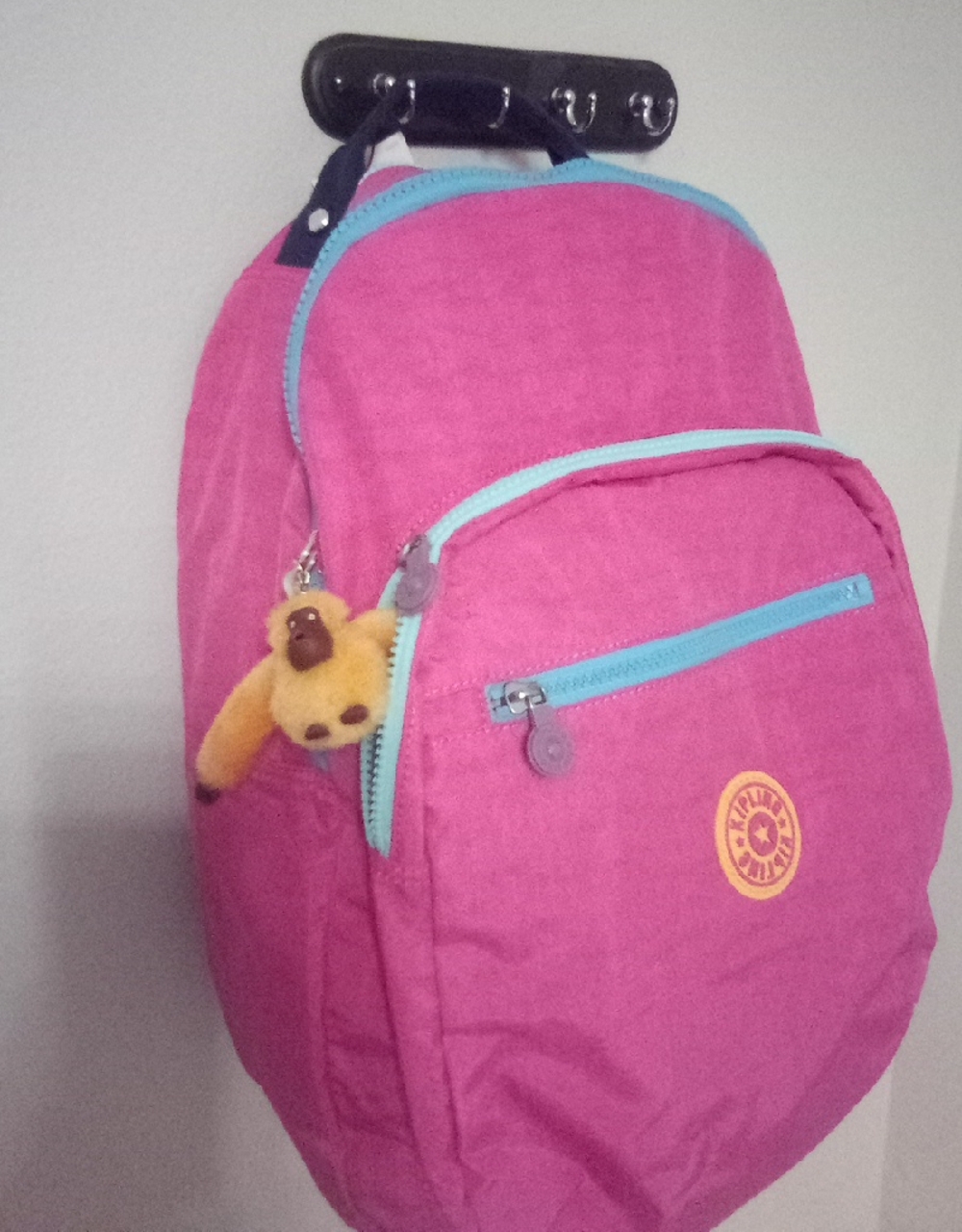 Azalea Pink KipLing Backpack - Picture 4 of 6